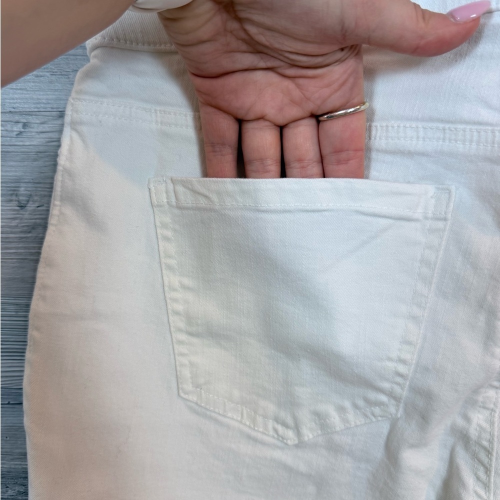 Karen Scott NWT White Woven Pull-On Straight Leg Pants Size Small - Picture 5 of 12